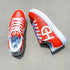 HEED NYC Men's Classic Cherry Red & White Vegan Leather Sneakers